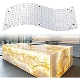 Lichaser 4 Pack LED Backlight Sheet Warm White 3000K 24V 36W, Dimmable LED Panel Sheet Work with Alexa, Flexible Backlit Light Remote & APP Control, 19.7X9.7 Inch for Marble, Onyx, Quartz Countertop