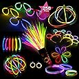 Bâtons Lumineux 8 " Bracelets Colliers Fête Cadeaux Néon Couleur 100 À