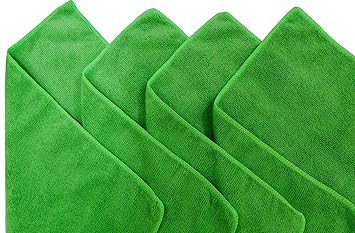 Pellcaso WipeWash Microfiber Cleaning Cloth for Multipurpose Use as Kitchen Wipes, Towel, Car Duster, 40x40cm - 4 Pieces