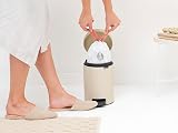 Brabantia NewIcon 3L Pedal Bin Soft Beige Small Waste Bathroom view 7