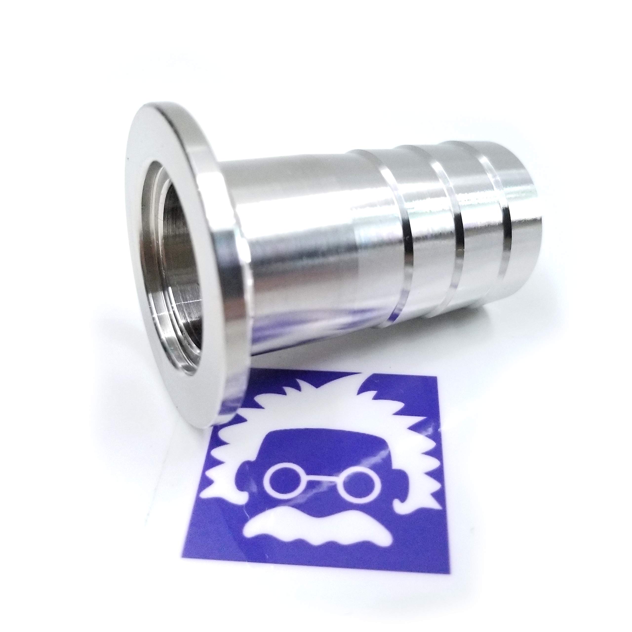 Photo 1 of 1 inch OD Barbed Hose Fitting to KF25 NW25 Flange hose barb adapter (Pack of 1pcs, 1")