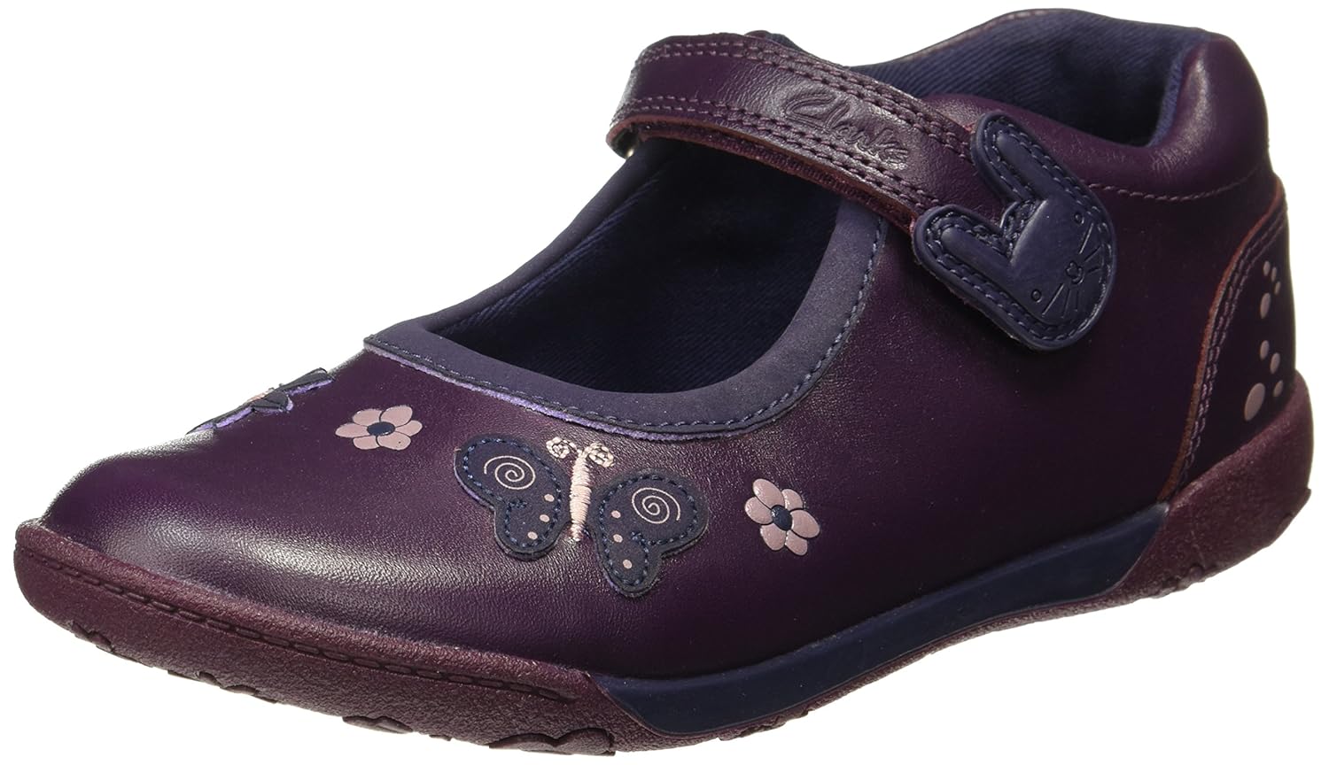 clarks purple shoes