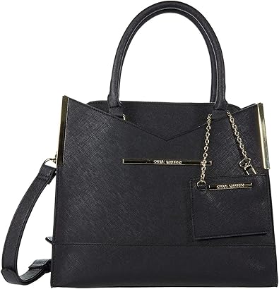 steve madden black satchel