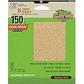 GATOR All-Purpose Clamp-On 1/4 Sanding Sheets,150 Grit