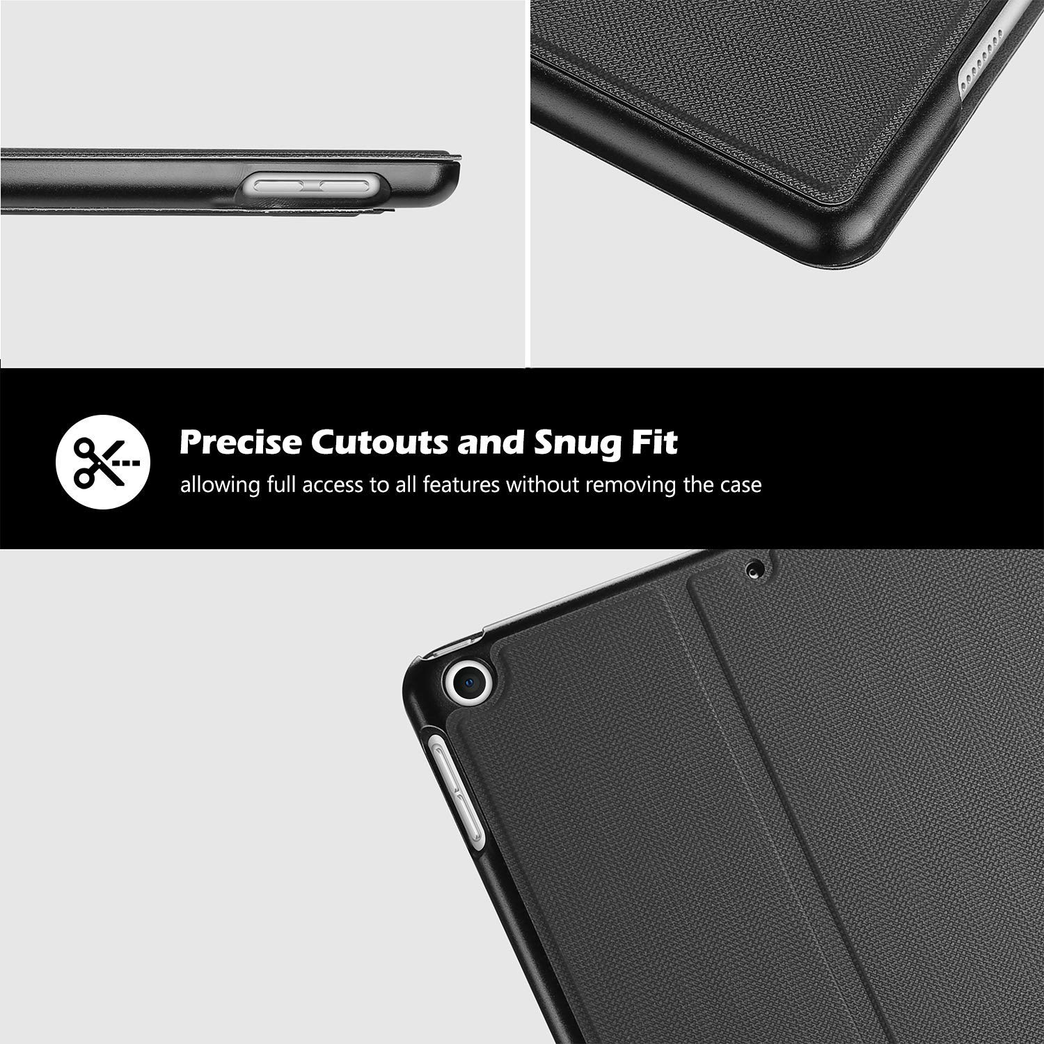 ProCase Cover for iPad 10.2 Case 2021 iPad 9th Generation / 2020 iPad 8th Gen/ 2019 iPad 7th Gen Case, Slim Stand Protective Case Folio Cover for 10.2