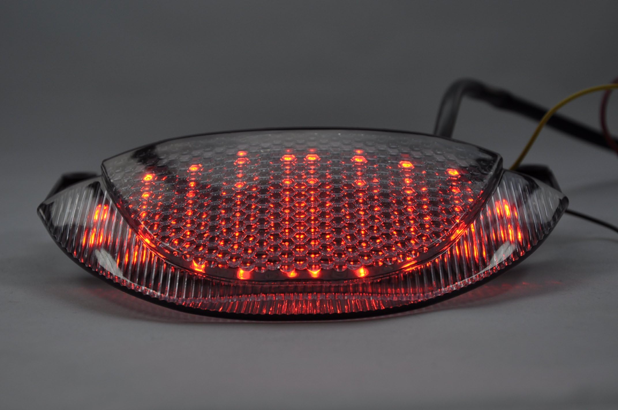TOPZONE LED Brake Taillight Integrated Turn Signal For Honda 2007-2018 CBR 600RR Above exhaust conversion (Smoke Color)