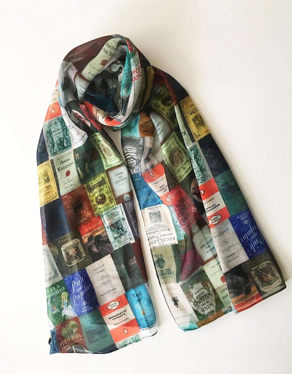 Literary Scarves UK,Book Covers Scarf, Literary Gifts for book lovers