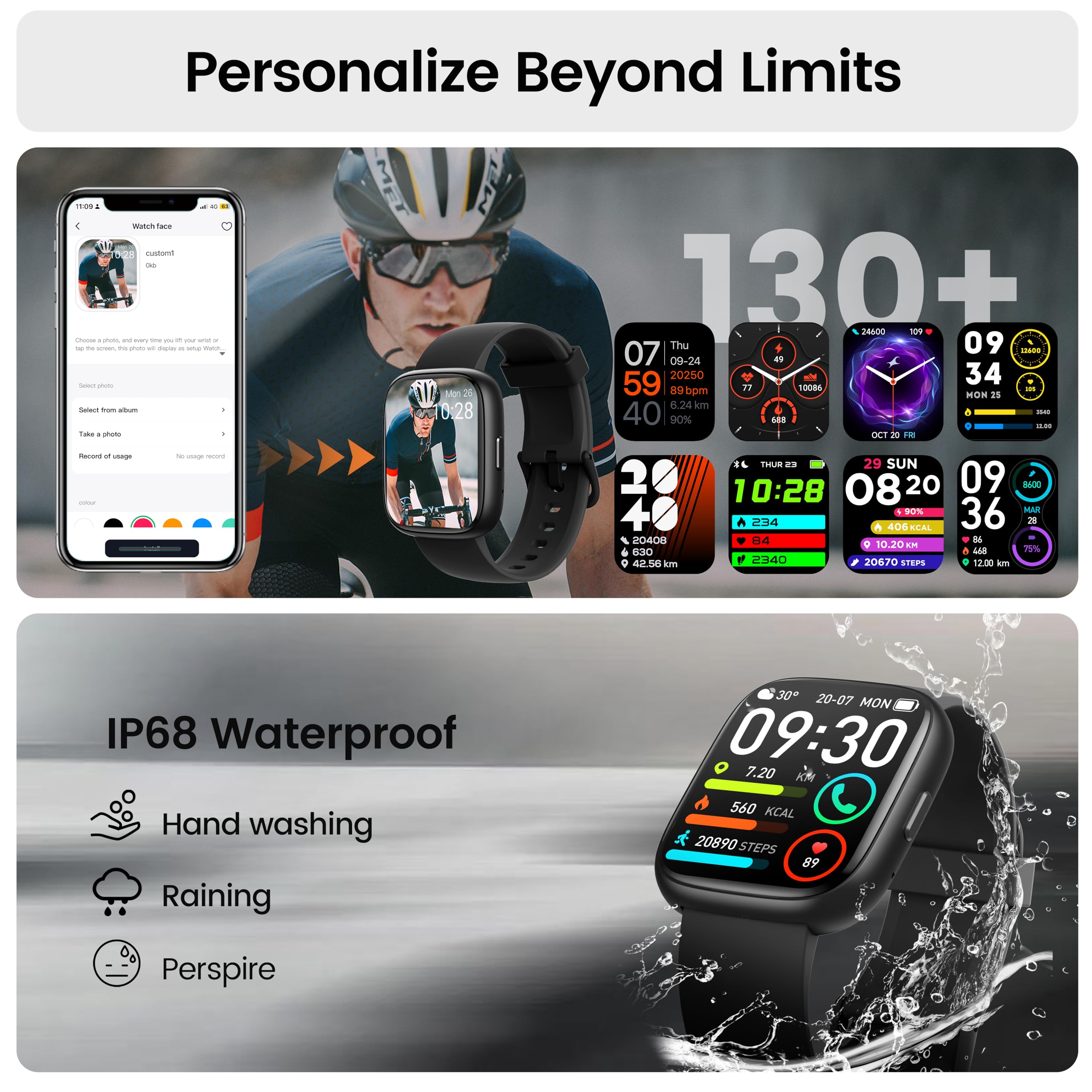 Smart Watch with Alexa Built-in, 1.83