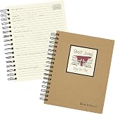 Write it Down series by Journals Unlimited, Guided Journal, Guest Journal, Enjoy Your Stay!, Full-size 7.5"x 9", Kraft Hard Cover, Made in USA