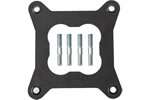 Camotokiit Engine Carburetor Heat Insulator Gasket Spacer 9265 for Edelbrock Performer Intake Mainfold Compatible with Holley 4150 Carb Dual Plane Open Center