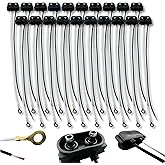 [ALL STAR TRUCK PARTS] 2 Prong Pigtail Wire Plug for Truck Trailer Side Marker Clearance Lights -Qty 20