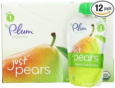 Plum organics Baby puree jst frt pear o 3.5oz (890180001719)