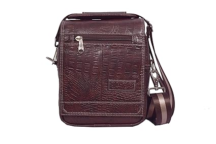 Black Bird Handmade Synthetic Leather 8 Inch - Cross Over Shoulder Messenger Bag