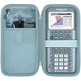 Case for TI-84 Plus CE Evo/Python,TI-Nspire CX II CAS,TI-83 Plus Calculator | TI-Nspire CX II/TI-84 Plus/TI-89 Titanium Color Graphing Calculator Compatibility,Accessory Storage,Carry Bag,Fractal Frost