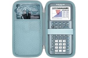 co2CREA Carrying Case for Texas Instruments TI-84 Plus CE Python Enhanced/TI-84/TI-Nspire CX II CAS/TI-Nspire CX II/TI-83 Plus/TI-89 Titanium/TI-85/TI-86 Color Graphing Calculator, Fractal Frost Case
