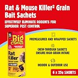 The Big Cheese Rat & Mouse Killer Grain Bait Sachet 25g x6 Difenacoum view 2