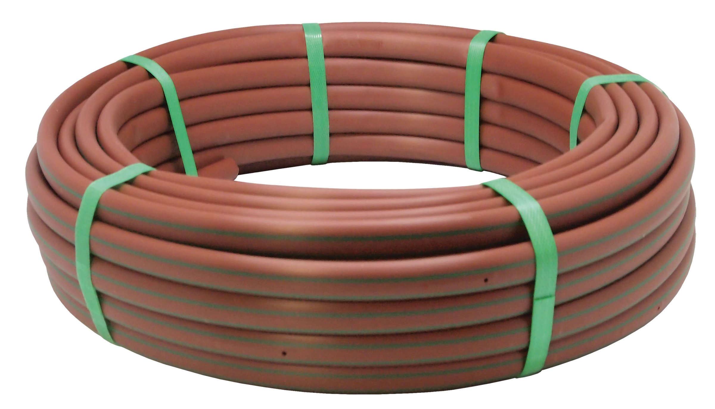Aqua Control C4356 - 25 meter roll of polyethylene pipe for irrigation, with integrated drippers every 50 cm, Diameter 16 mm, Constant consumption per dripper of 2 l/h, Color Brown, 2500x1.6x1.6 cm