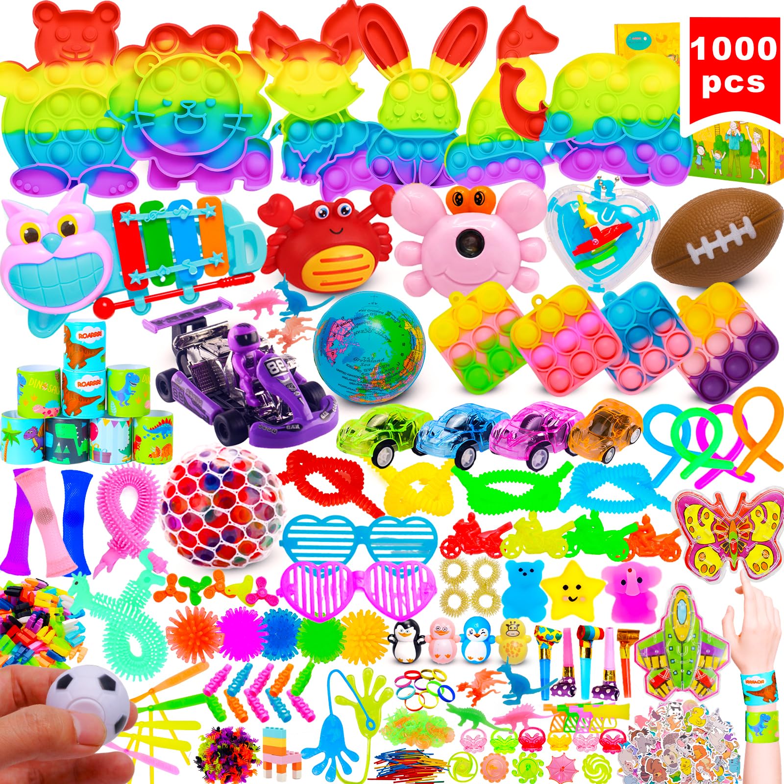 Photo 1 of ***MISSING PIECES -SELLING AS INCOMPLETE*** Kids Party Favors Stocking Stuffers Gifts,Fidgets Toys Pack,Bulk Toys for Carnival Treasure Classroom Prizes Box,Adults Stress Relief Sensory Toys,Pinata Filler, Autism Autistic Children ADHD