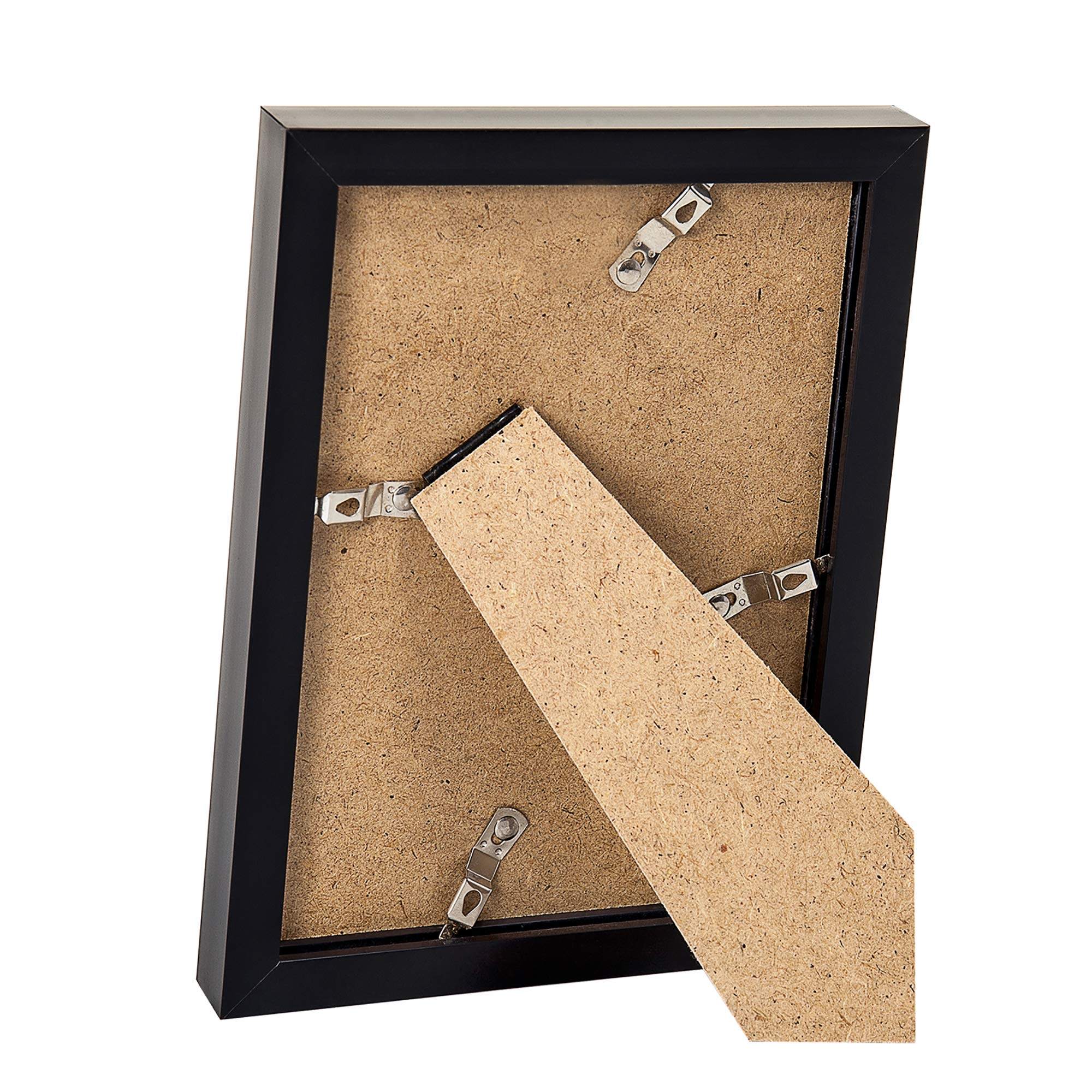 upsimples 5x7 Picture Frame Set of 10,Display Pictures 4x6 with Mat or 5x7 Without Mat,Multi Photo Frames Collage for Wall or Tabletop Display,Black