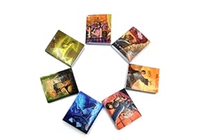 SXFSE Dollhouse Decoration Accessories, 1:12 Dollhouse Miniature Scene Model Novel Books for Bedroom Book Room Play Toy 7 Pcs (Multicolored, 20 x 24 mm)