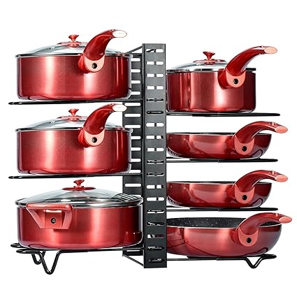 Buy Glotoch Pot Rack Organizer 3 Diy Methods Adjustable Height