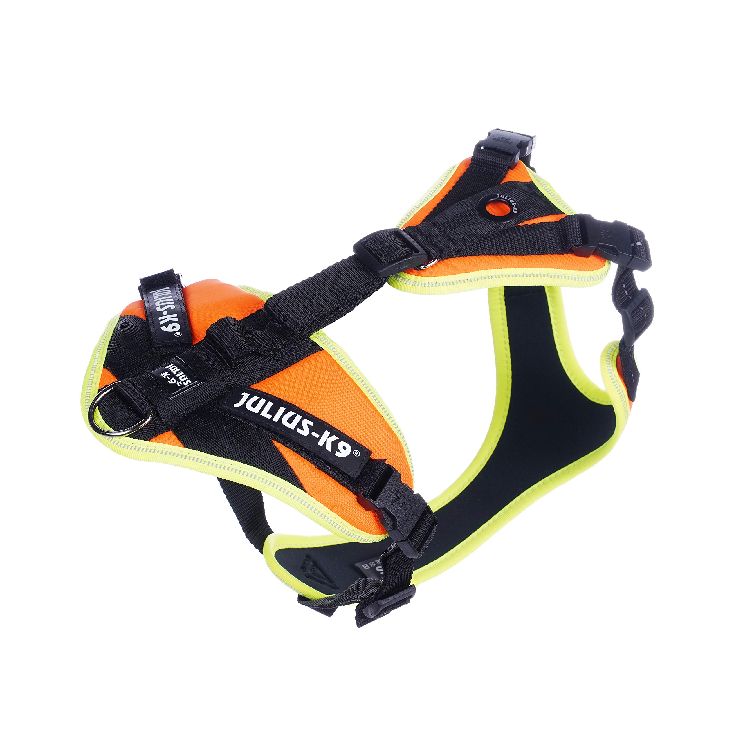 Julius-K9 Mantrailing Harness, Size: XS, UV Orange with neon edge — image 1