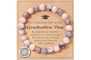 Shonyin Graduation Gifts for Her 2025, 8th 5th 6th Graduation Compass Bracelet College Law Middle High Master Degree Nurse Phd Graduation Gifts for Girls