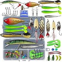 Central Hobby LURES COLLECTION 6セット UperUper Fishing Lures Kit Set, Baits Tackle Including