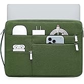 HYZUO 15-16 Inch Laptop Sleeve Bag for MacBook Pro 16 M4/M3/M2/M1 2026-2019, 15" Surface Book, Portable NoteBook Case for 15" 15.6" HP Dell Lenovo ThinkBook Asus Acer Samsung HUAWEI, Grass Green