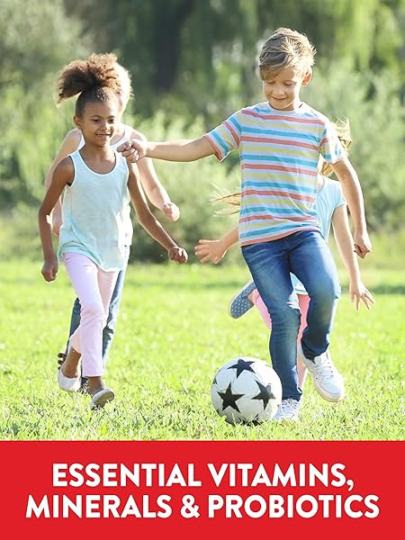 NATURE’S TRUTH KIDS MULTIVITAMIN GUMMIES WITH PROBIOTICS | 60 COUNT | BERRY PUNCH FLAVOR | VEGETARIAN, NON-GMO, AND GLUTEN FREE SUPPLEMENT