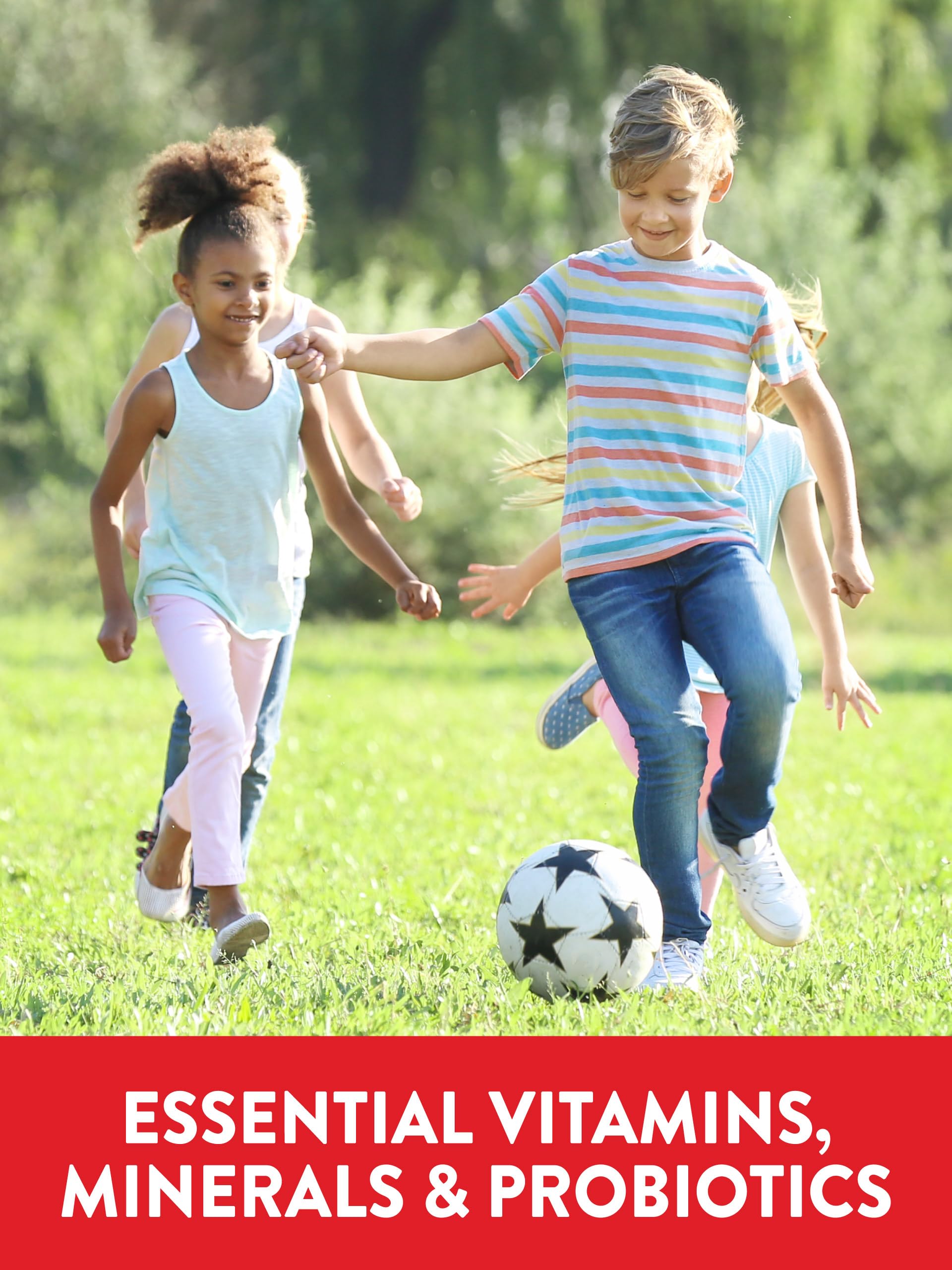 Nature's Truth Kids Multivitamin Gummies with Probiotics | 60 Count | Berry Punch Flavor | Vegetarian, Non-GMO, and Gluten Free Supplement