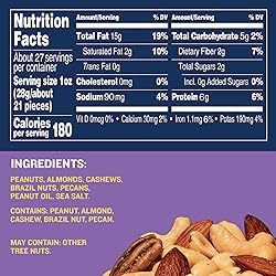 Planters Mixed Nuts Jar, 27 Ounce
