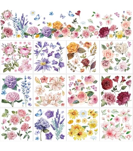 Hoja De Papel De Arroz A4. Papel Para Decoupage Floral Vintage De