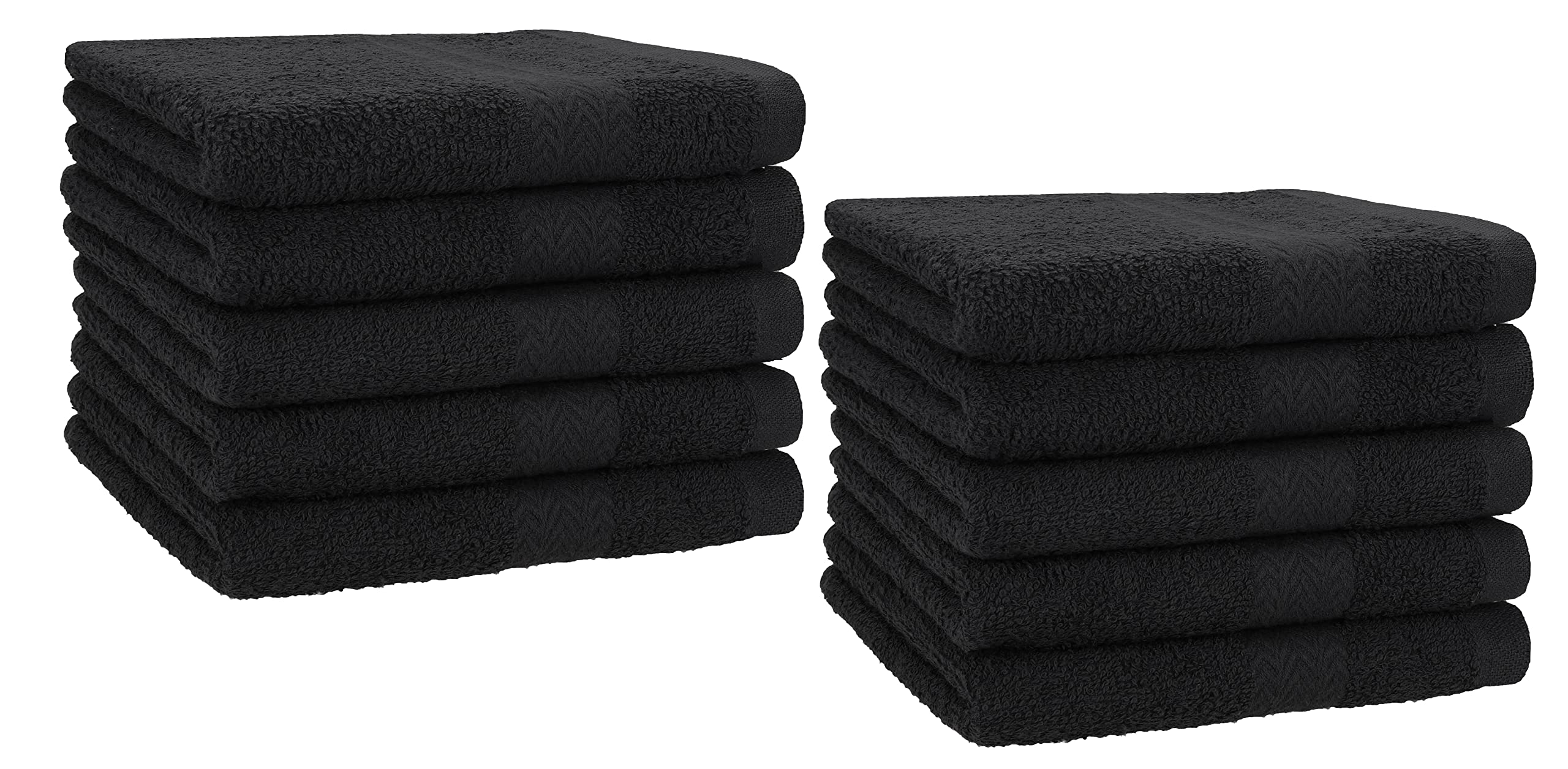 Betz PREMIUM Guest Towel Set - 10 Piece Face Towel Set - Hand Towel Set - Hand Towels - 30 x 50cm graphite