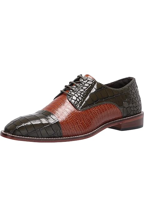 STACY ADAMS Men's Trazino Croco-Lizard 