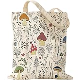 Miss Adola Aesthetic Canvas Tote Bag for Women - Sturdy Cloth Cotton Totes Bag with Pattern Shoulder Bag