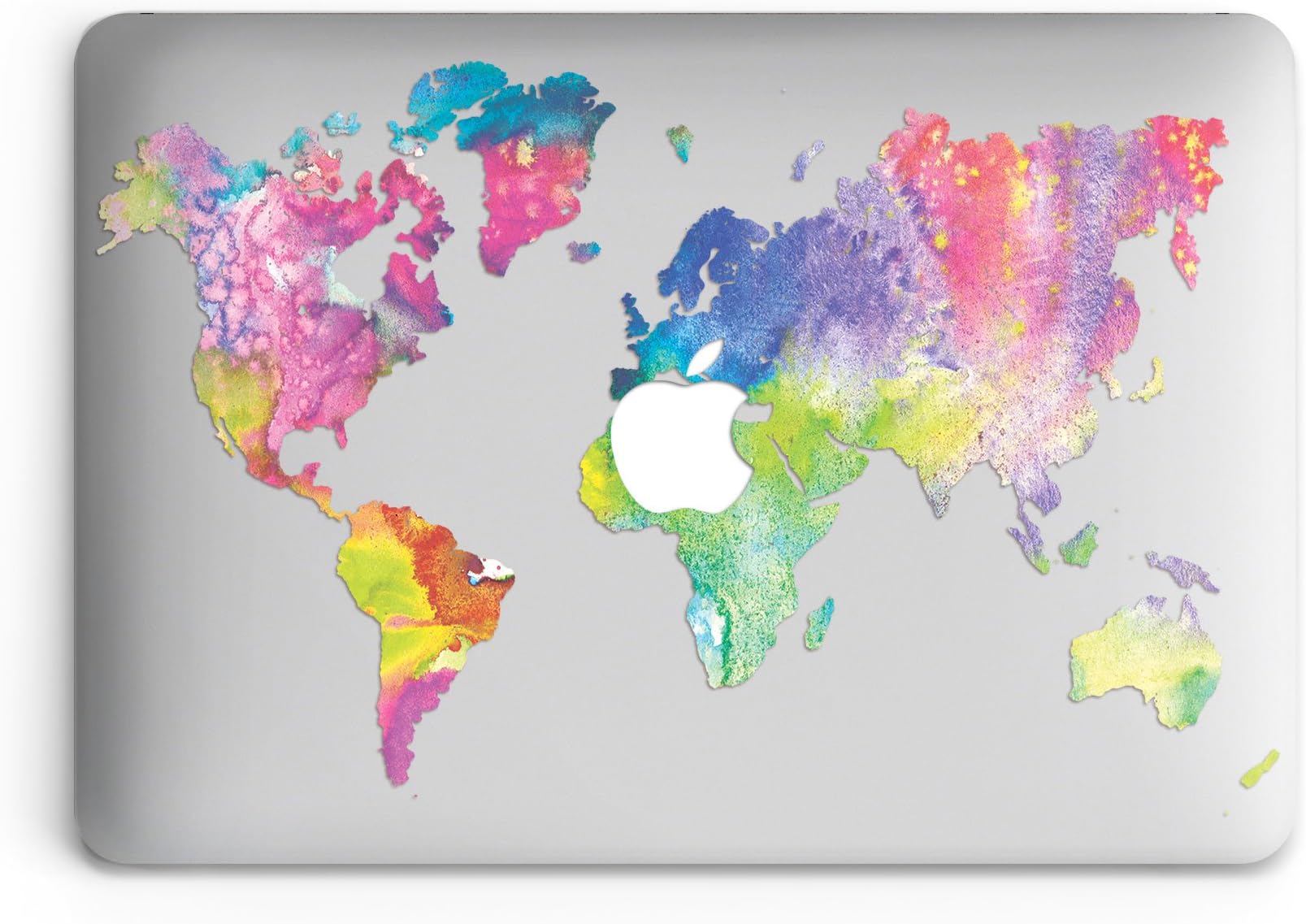 GoodMoodCases Plastic Hard Case Cover for MacBook Pro Retina 15 inch 2013-2015 (A1398) without CD Rom (Not fit Macbook Pro 15 2016) - Colorful World Map