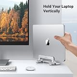 UGREEN Vertical Laptop Stand Aluminum Desk Holder for MacBook Air Pro 15.6" view 2