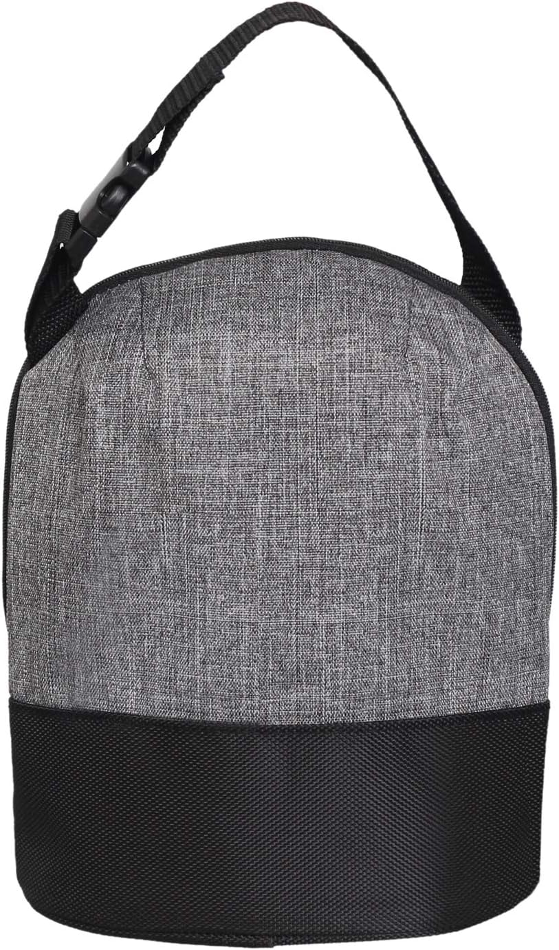 Redan Baby Bottle Bag Insulated Breastmilk Cooler and Warmer for Daycare (Grey)