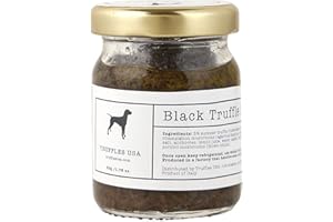 TRUFFLES USA Black Truffle Sauce 1.76 oz (50g) - Imported from Italy - Fresh Sauce for Pasta, Chicken, Steak, Vegetables, Bread - Unique Gourmet Recipe