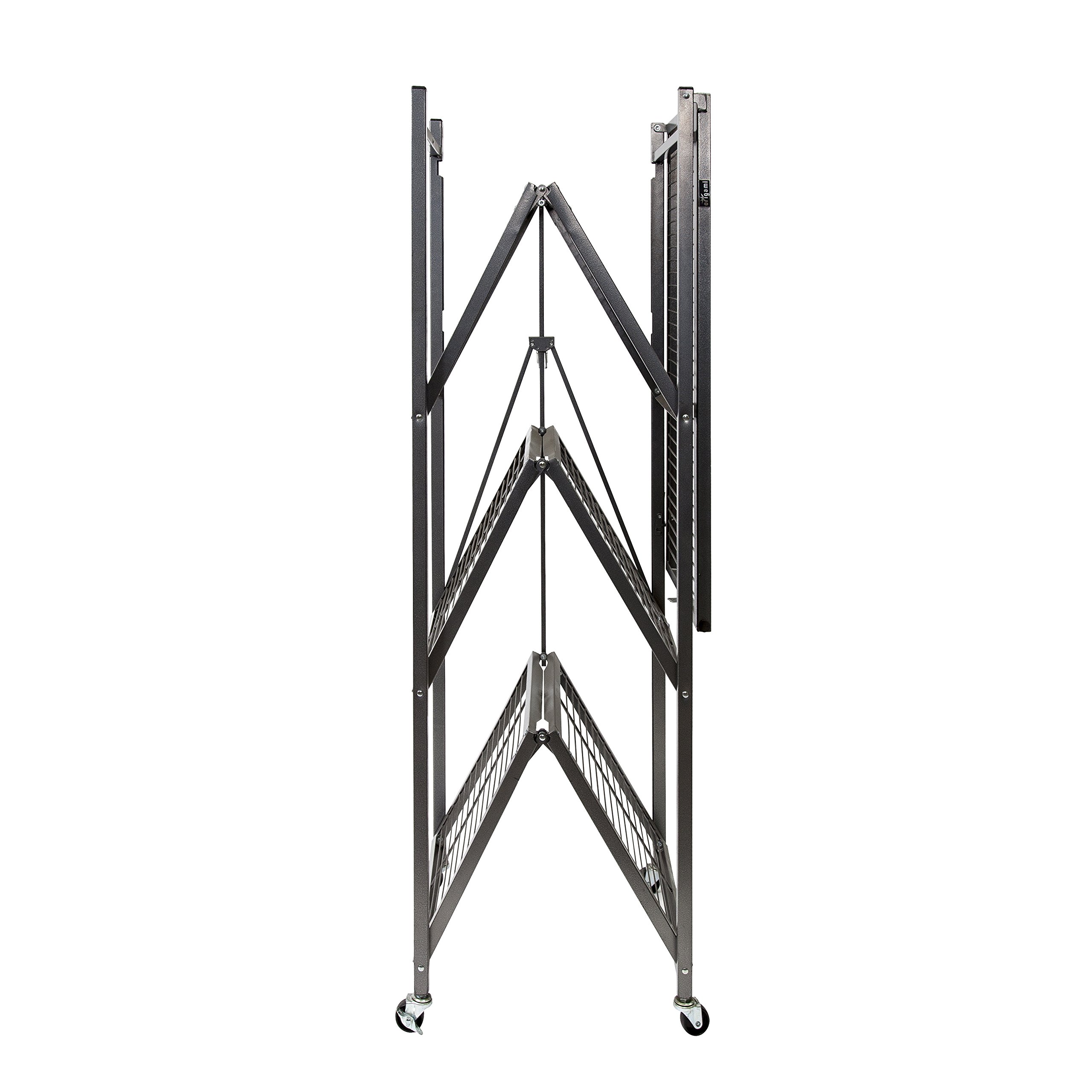 Origami R5CPEWTER Corner Shelf Rack, Pewter Gift of Space