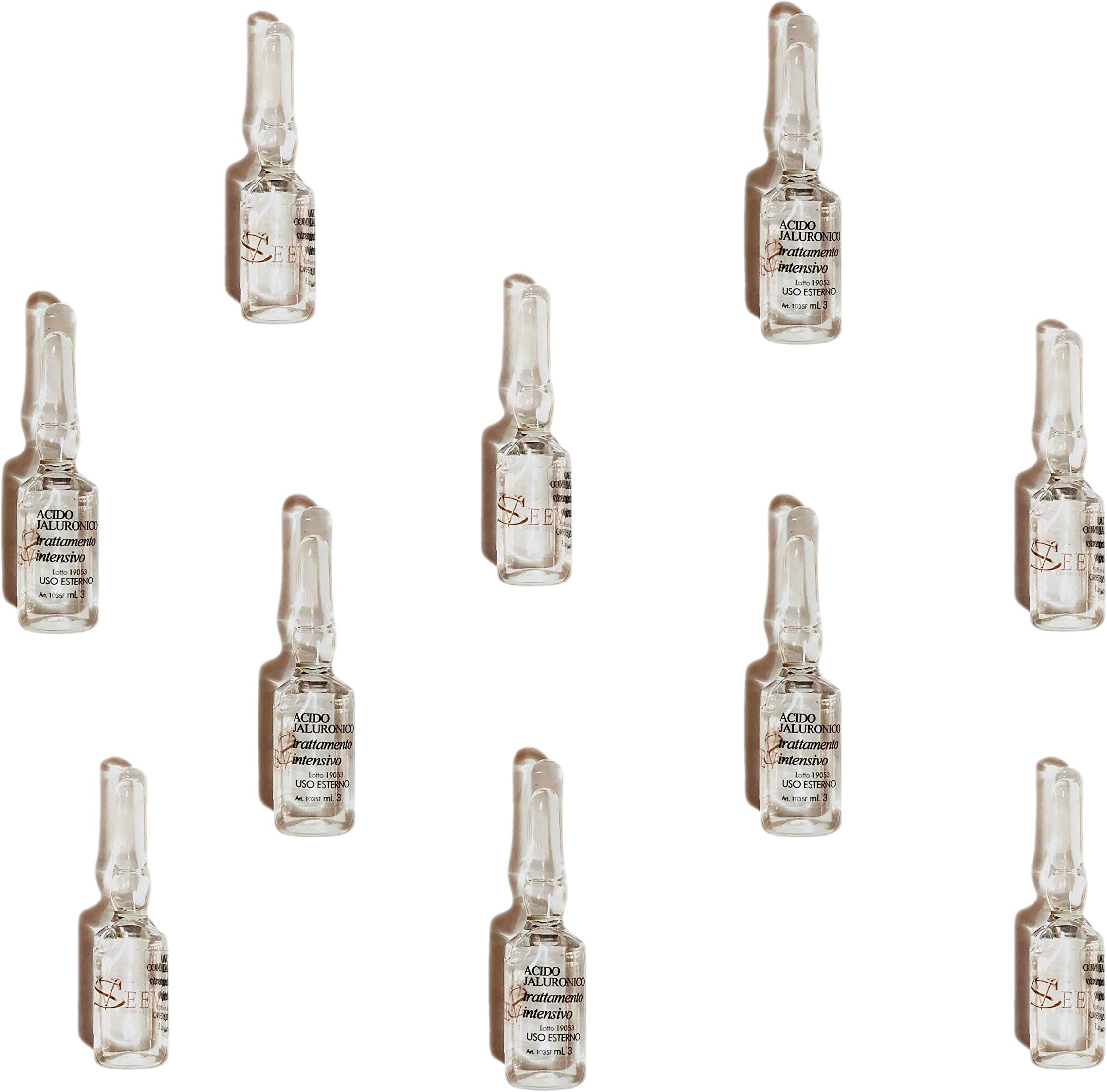 Seev Cosmeceutical Hyaluronic Acid Ampoules | Hyaluronic Pure Concentrate Moisturizing Nourishing 10 x 3 ml
