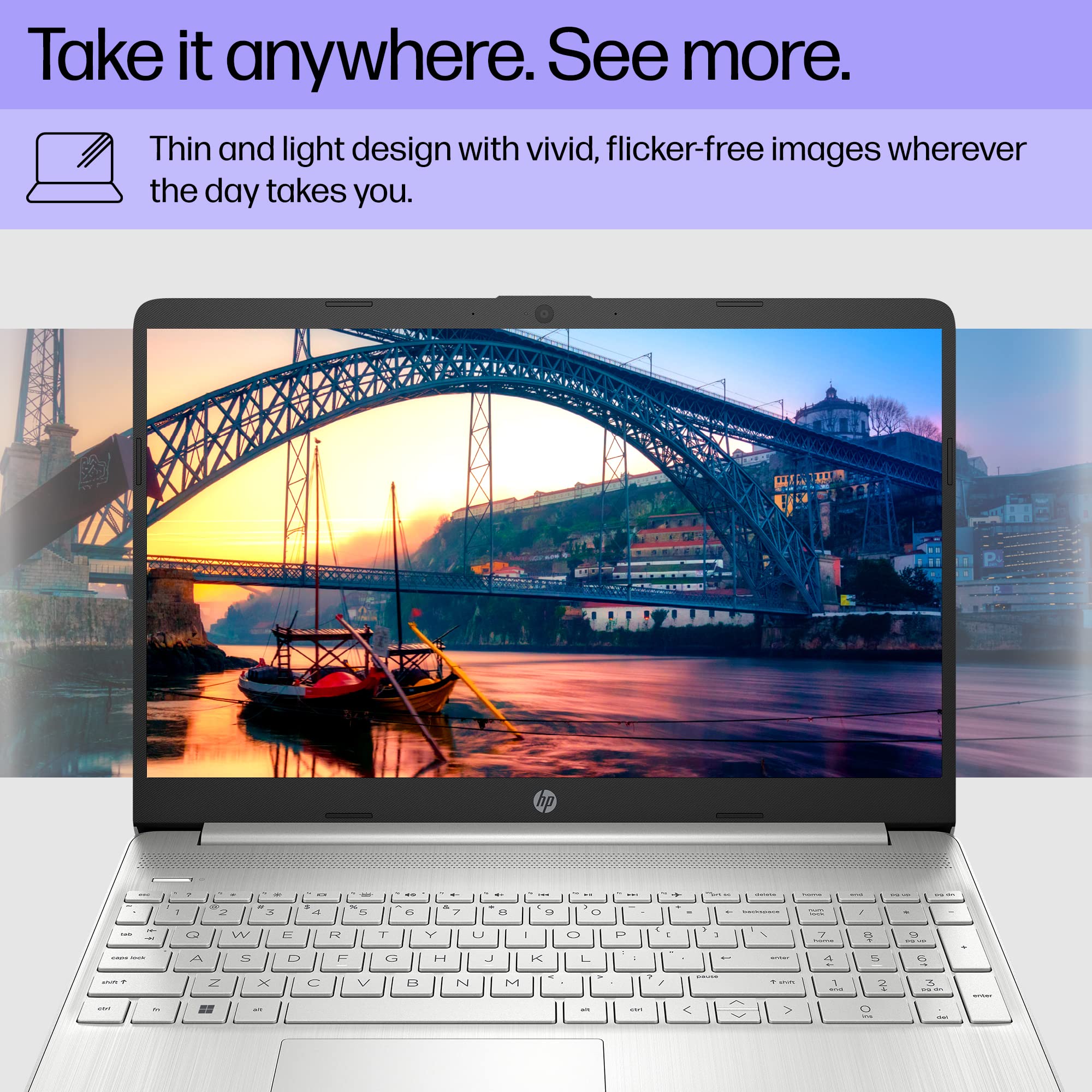 thumbnail image 2 of HP 15.6 Inch Laptop - 12th Gen Intel Core I5, 16GB RAM, 512GB SSD, Windows 11 2 of 12
