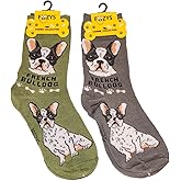 Foozys Unisex Crew Socks | Canine/Dog Collection | French Bulldog