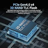 Ediloca EN870 2TB NVMe PCIe 4.0 M.2 2280 SSD PS5 PC PCIe Gen4 view 3