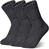 SUNOVELTIES Womens Merino Wool Socks 3 Pairs Winter Ski Warm Boot Socks Men Thermal Thick Cozy Hiking