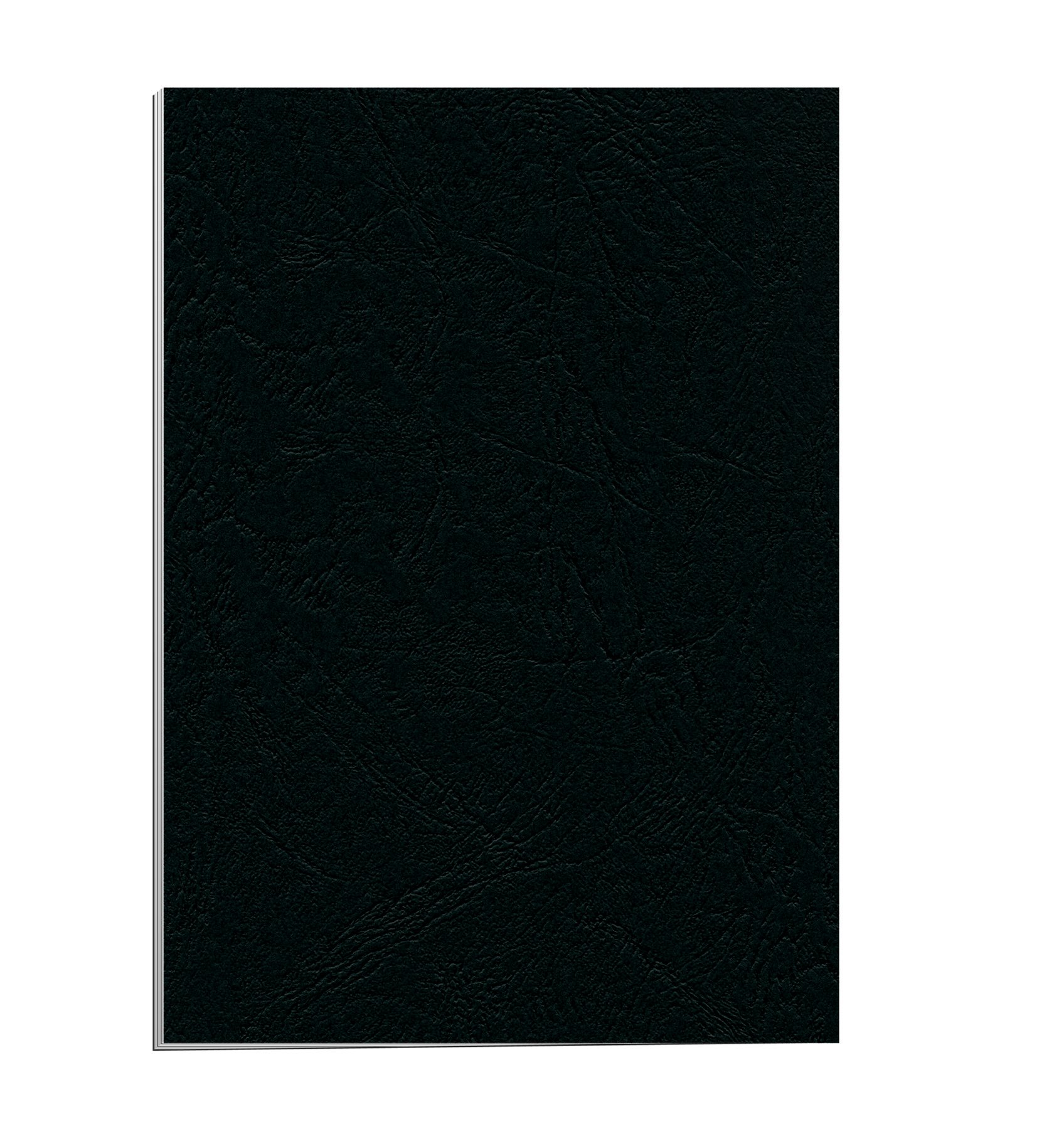 Fellowes 100% Recyclable A4 Leatherboard Binding Covers Heavyweight 250gsm Presentation Covers - FSC, Black, Pack of 25
