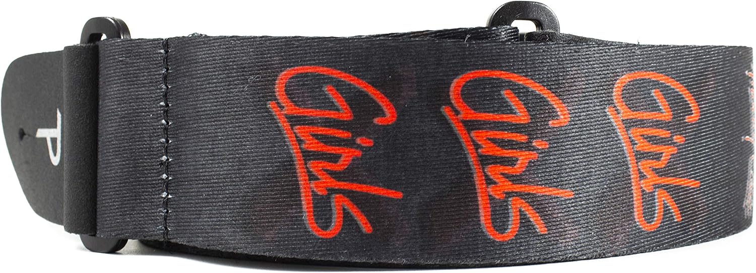 Perri's Leathers LPCP-8262 Motley Crue, Polyester Guitar Strap, Black, 58" - Image 4