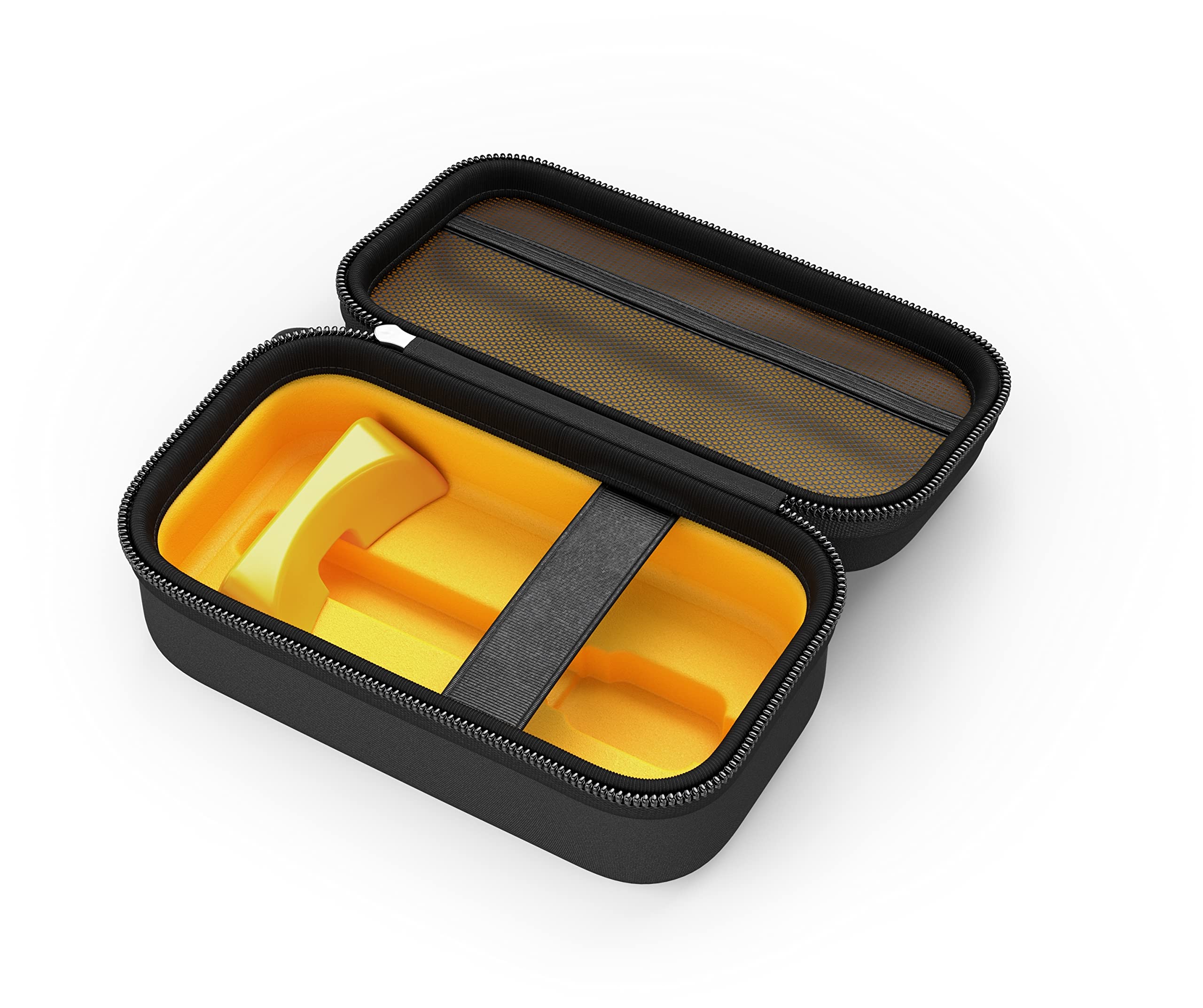 Universal Mouse Case by Glorious Gaming, w/Accessory Pocket & Adjustable Wedge (No Shake), Portable Carrying Case, Hard Shell, Zipper, & Wool Interior, for Bluetooth Wireless Mice & Wired Mice