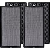 PUREBURG KF465 Replacecment Filter Set Compatible with Kenmore SMART 2300e Series PM4030 Air Purifier,2 Set (4 Filters) H13 HEPA Activated Carbon 3-Stage Filtration